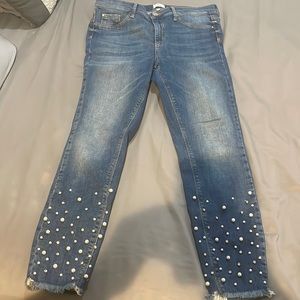 Pearled jeans